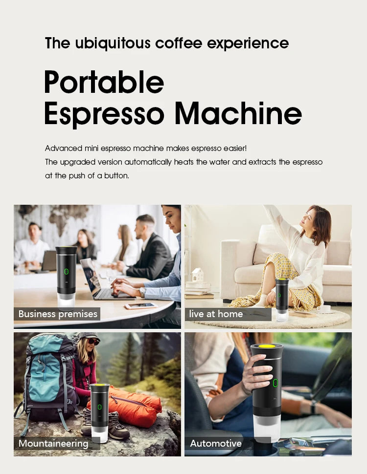 Portable 3-in-1 Electric Espresso Maker