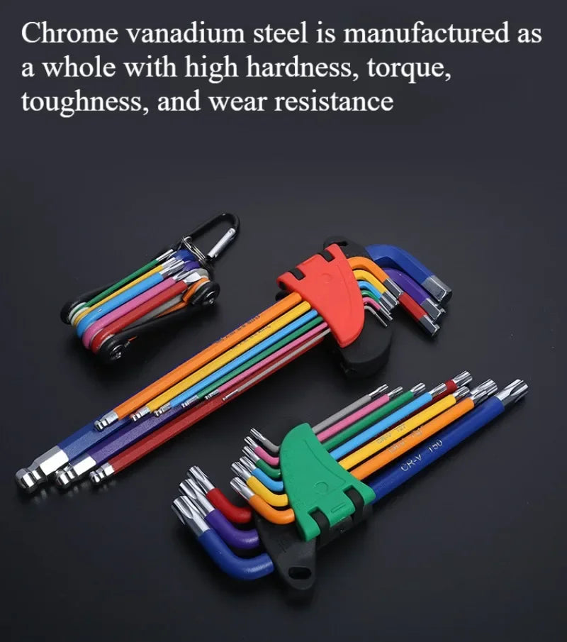 9PCS Long Arm Hex Allen Key Wrench Set (1.5–10mm)