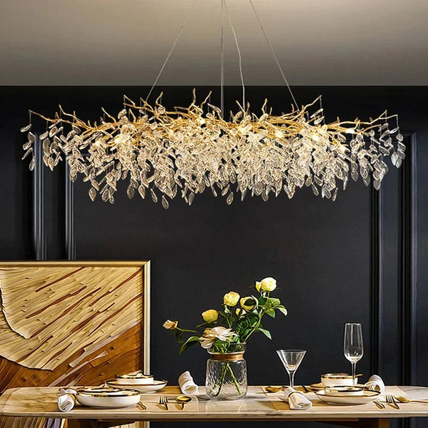 Luxury Gold Crystal LED Chandelier