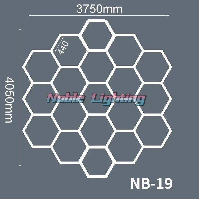 Hexagon LED Garage Light for Workshop & Barber