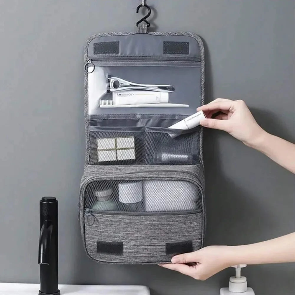 Foldable Hanging Toiletry & Makeup Bag