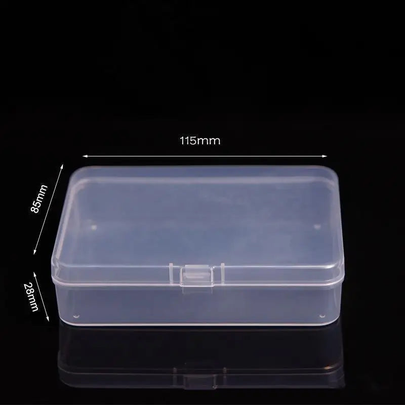 Mini Rectangular Plastic Storage Box – Translucent Jewelry Case