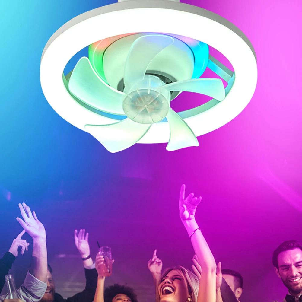 LED E27 Ceiling Fan with Light