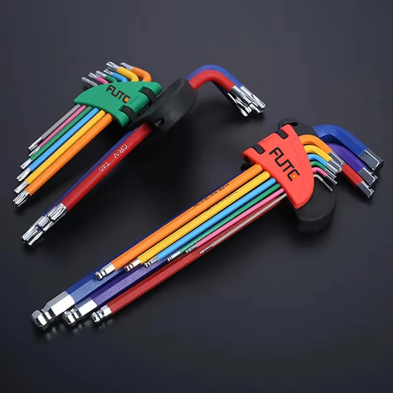 9PCS Long Arm Hex Allen Key Wrench Set (1.5–10mm)