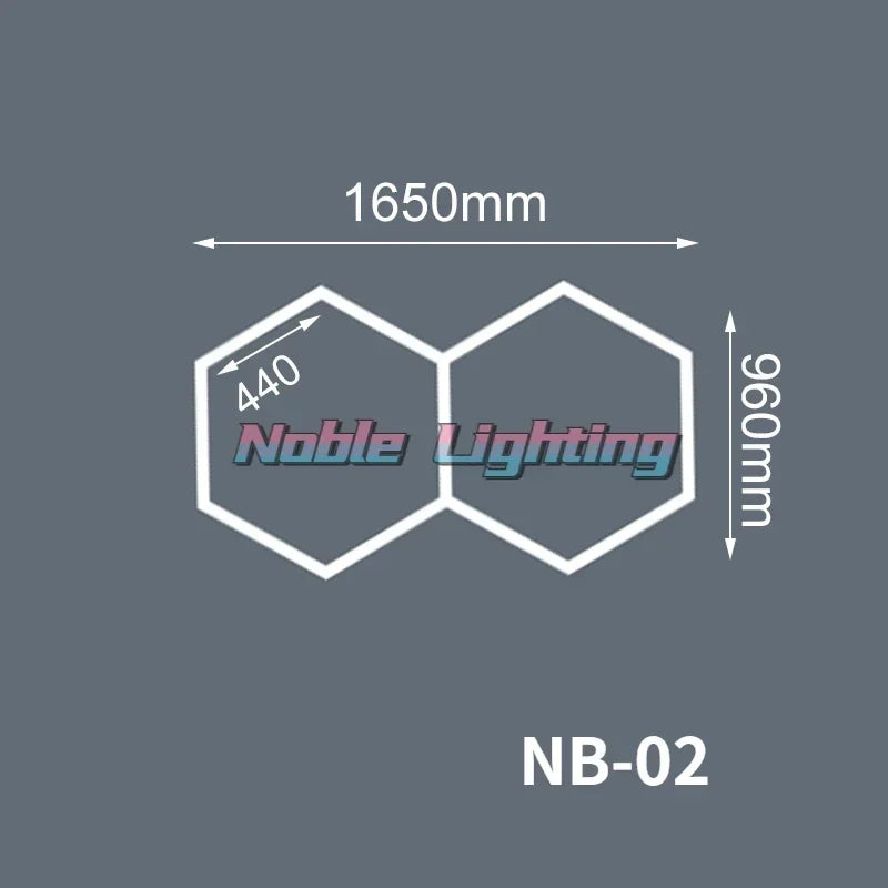 Hexagon LED Garage Light for Workshop & Barber