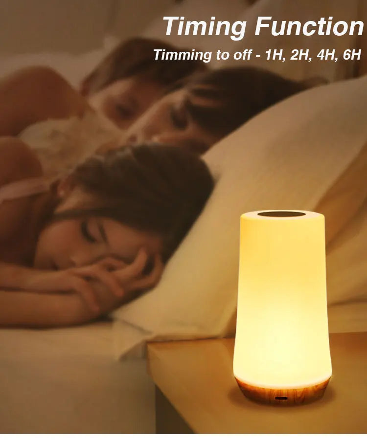 RGB LED Night Light – 13-Color Touch & Remote Control Lamp