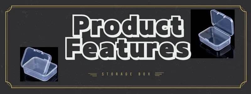 Mini Rectangular Plastic Storage Box – Translucent Jewelry Case