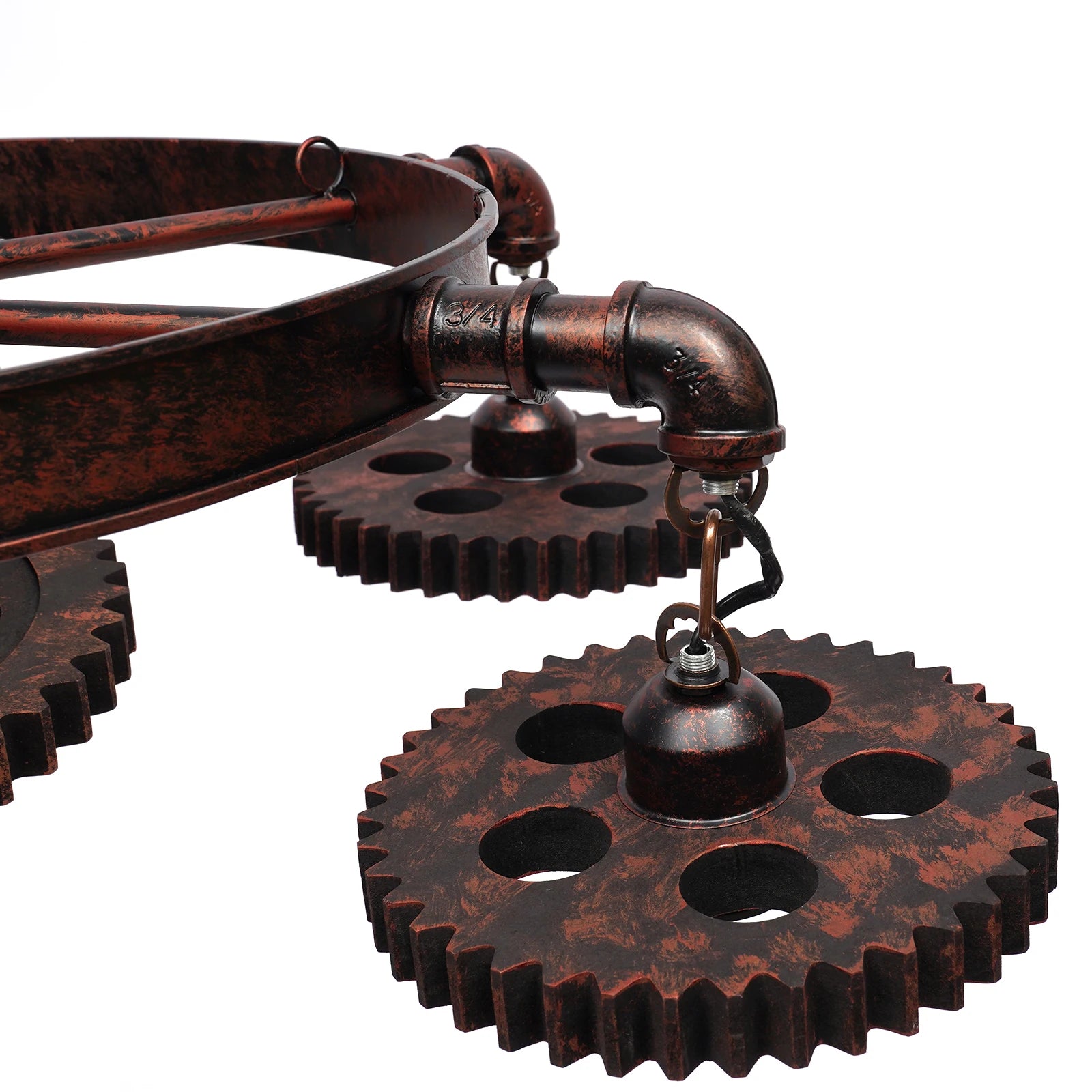 Retro Industrial Gear Chandelier Light