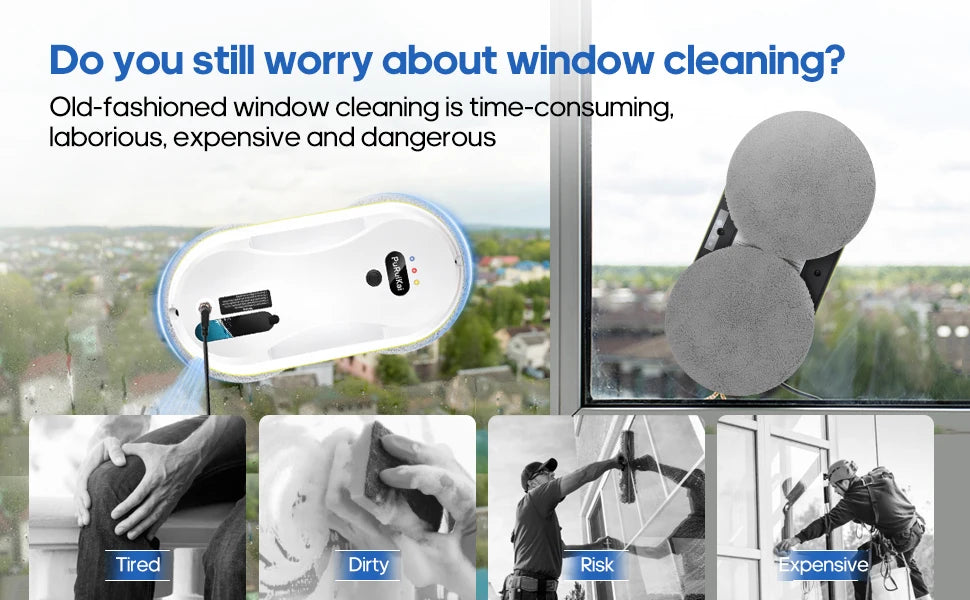 Automatic Window Cleaning Robot with Water Spray