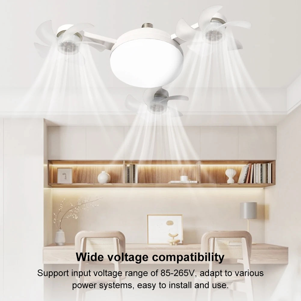 Drone Ceiling Fan with LED Lantern