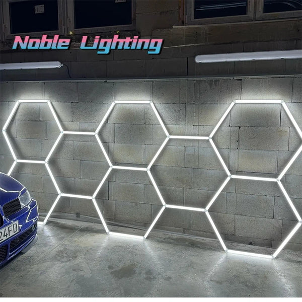 Hexagon LED Garage Light for Workshop & Barber