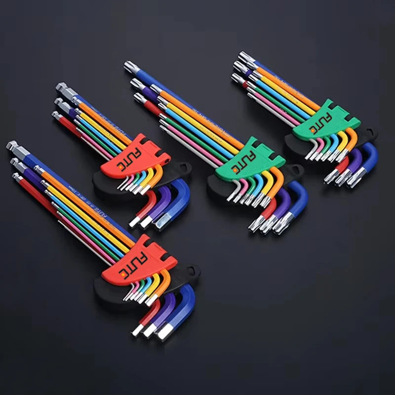 9PCS Long Arm Hex Allen Key Wrench Set (1.5–10mm)