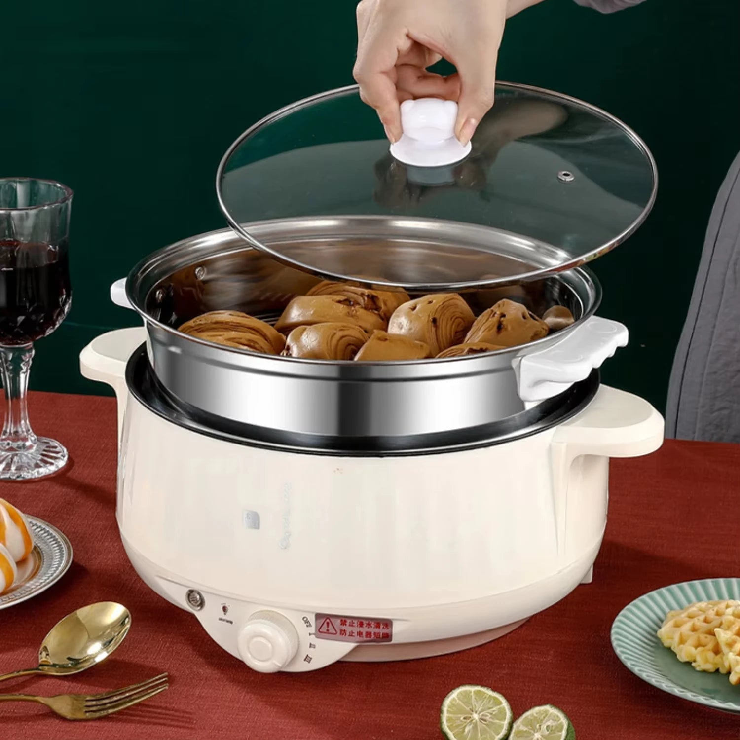 Double Layer Non-Stick Rice Cooker & Hot Pot