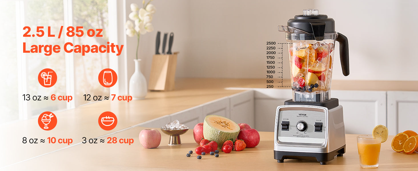 VEVOR 1400W Professional Smoothie Blender