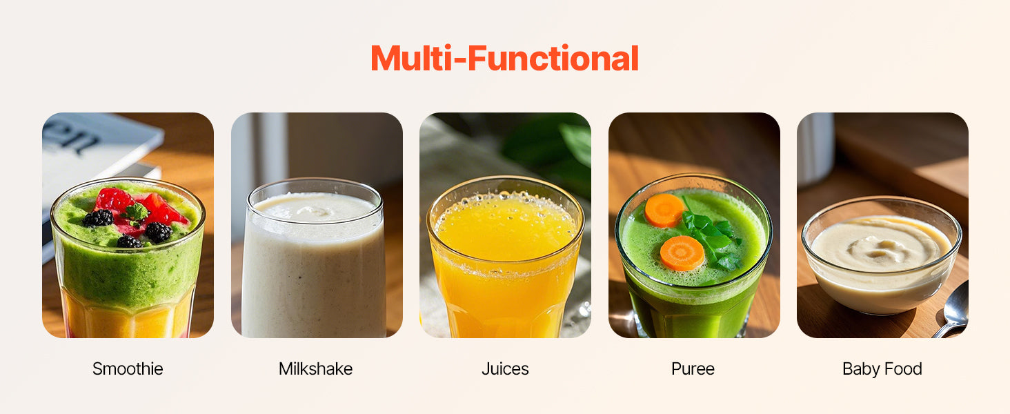 VEVOR 1400W Professional Smoothie Blender