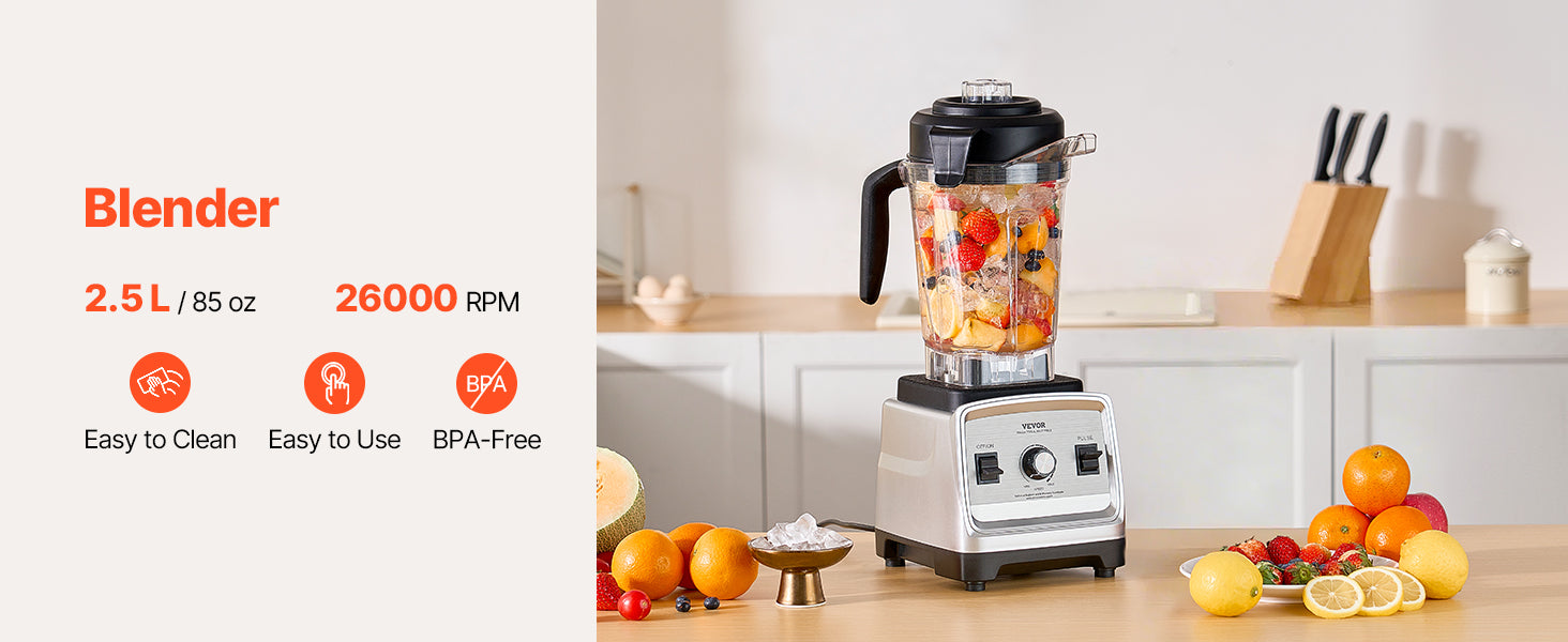 VEVOR 1400W Professional Smoothie Blender