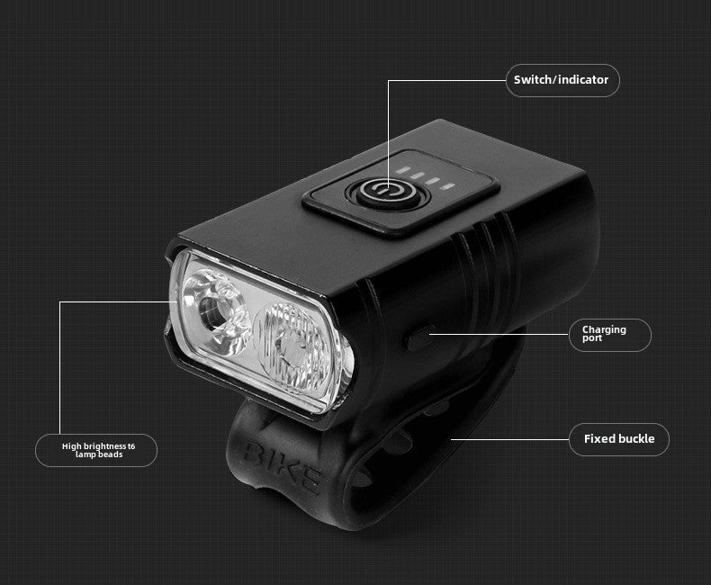 Aluminum Alloy Bicycle Headlight – High-Intensity Bike Light